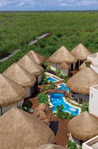 Dreams Riviera Cancun Resort   aerial view of Spa